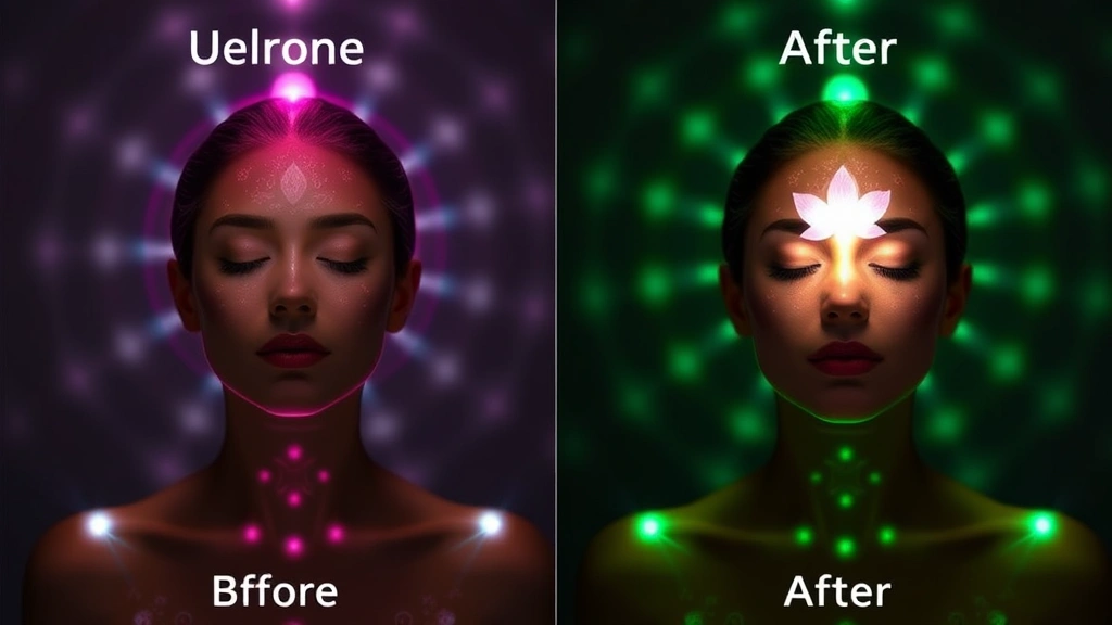 tuberose fragrance perfume - 
Before and after aura visualization showing personal presence enhancement with 