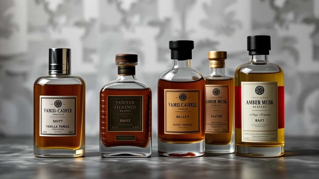 vanilla tobacco cologne -
Split-screen comparison showing vanilla tobacco cologne next to leather fragran