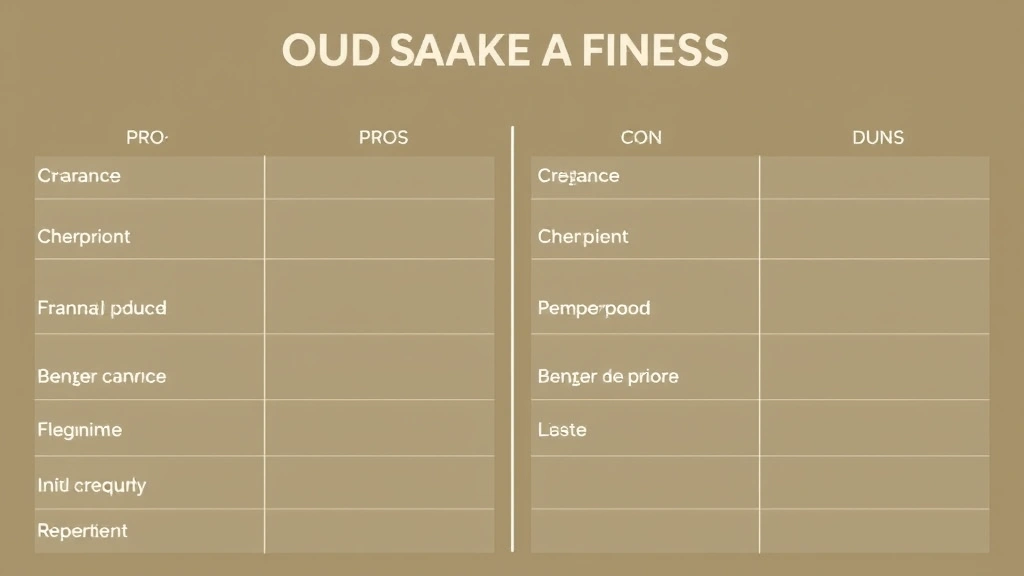 what is oud fragrance - 
Side-by-side comparison chart showing oud fragrance pros and cons with clean ty