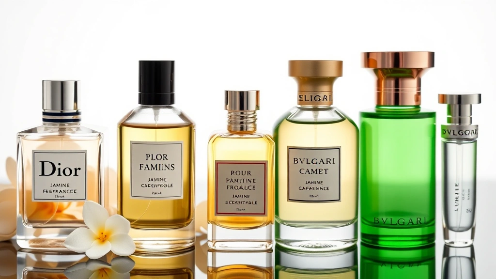 women's fragrances with jasmine - 
Array of jasmine fragrance bottles including Dior and Bvlgari, different concen