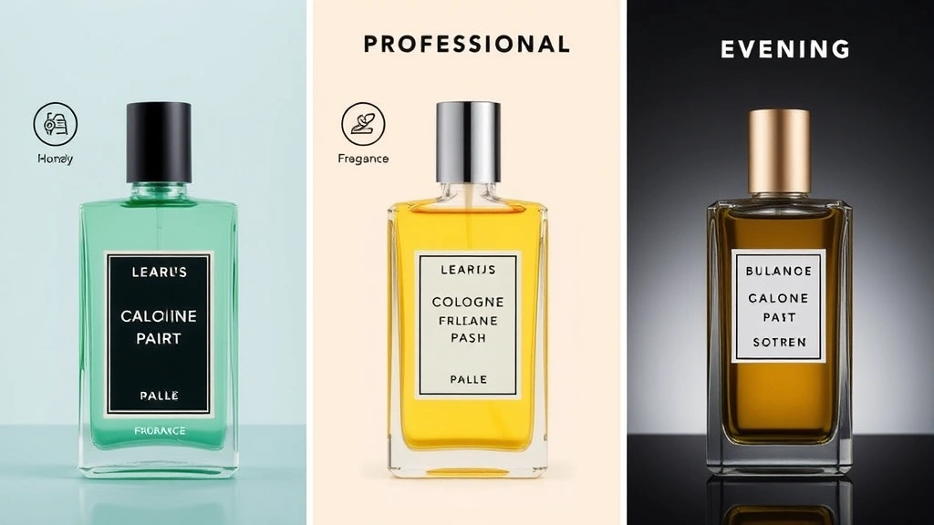 cologne academy - 
Side-by-side comparison of three cologne bottles representing fresh daily fragr