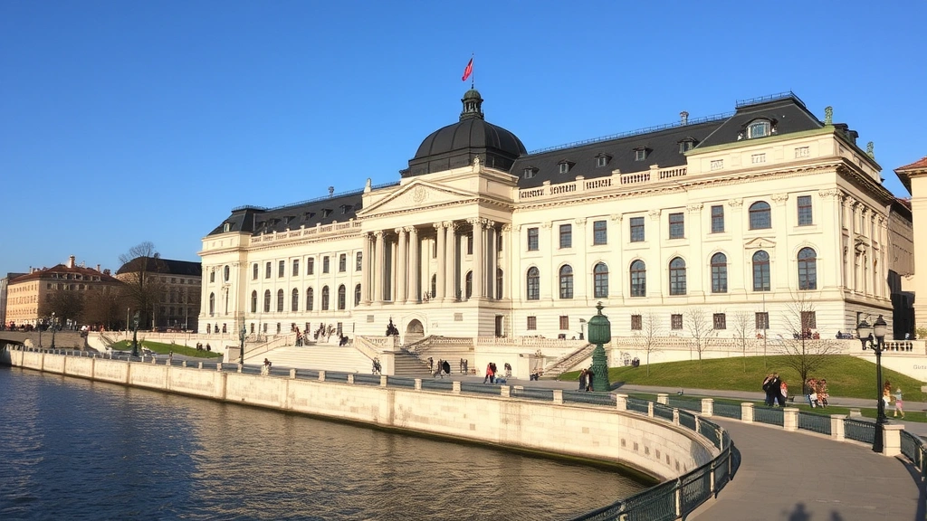 cologne attractions - 
Museum Ludwig exterior with Rhine River promenade and people walking along the 