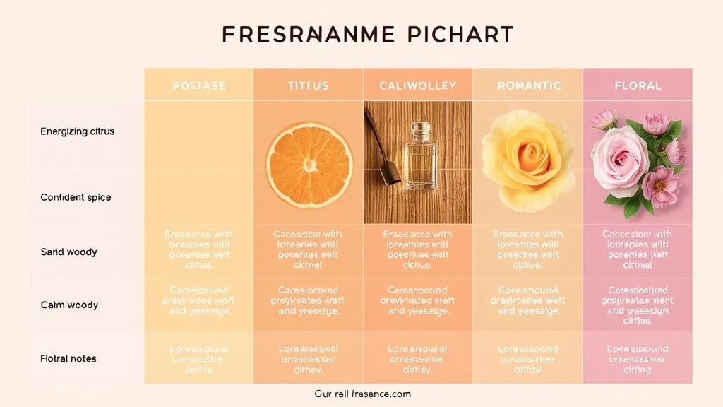 cologne lyrics - 
Visual comparison chart showing fragrance mood types: energizing citrus, confid