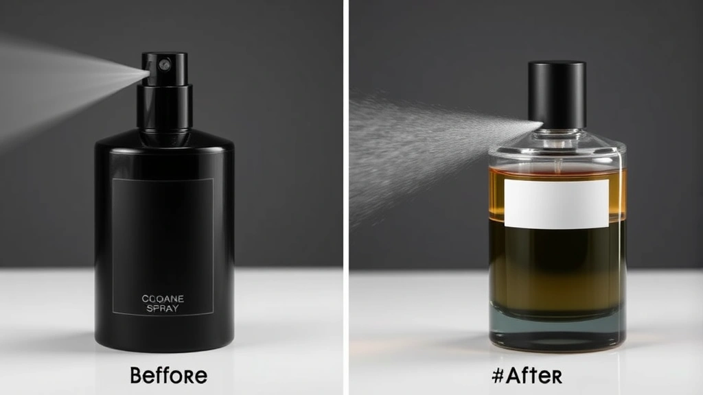 cologne obsession - 
Before and after comparison: man’s cologne performance with single spray 