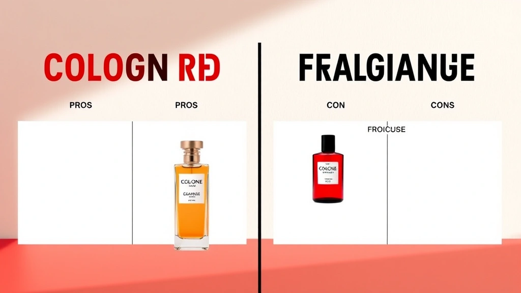 cologne red - 
Split-screen comparison showing Cologne Red versus similar fragrances, highligh