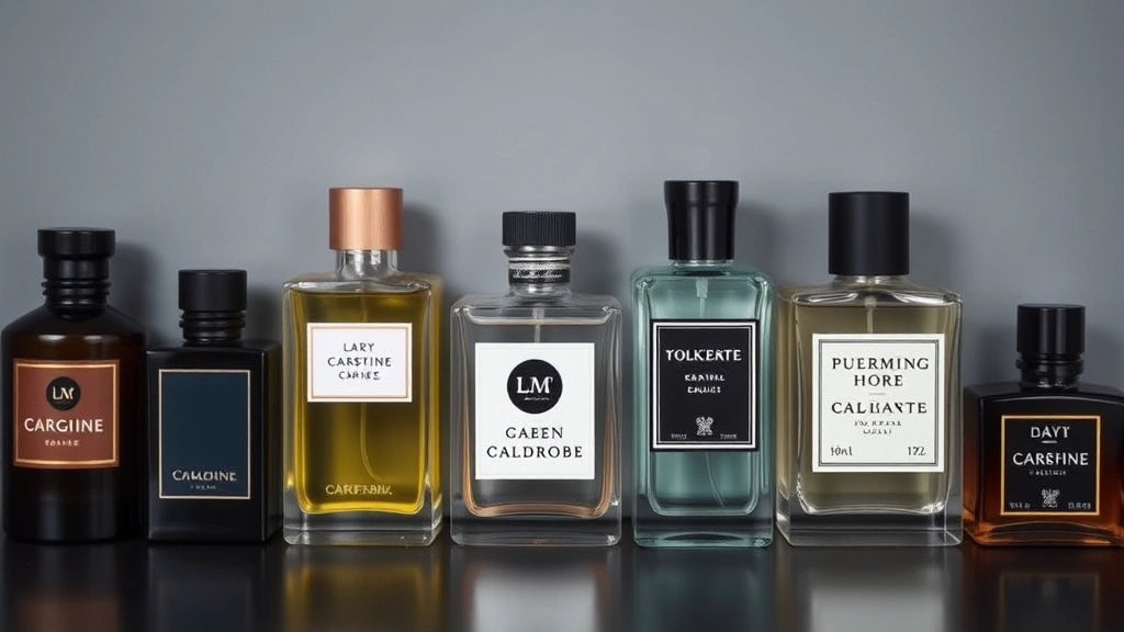 colognes land abbr crossword - 
Flat lay of 3-4 different cologne bottles representing seasonal variety and per