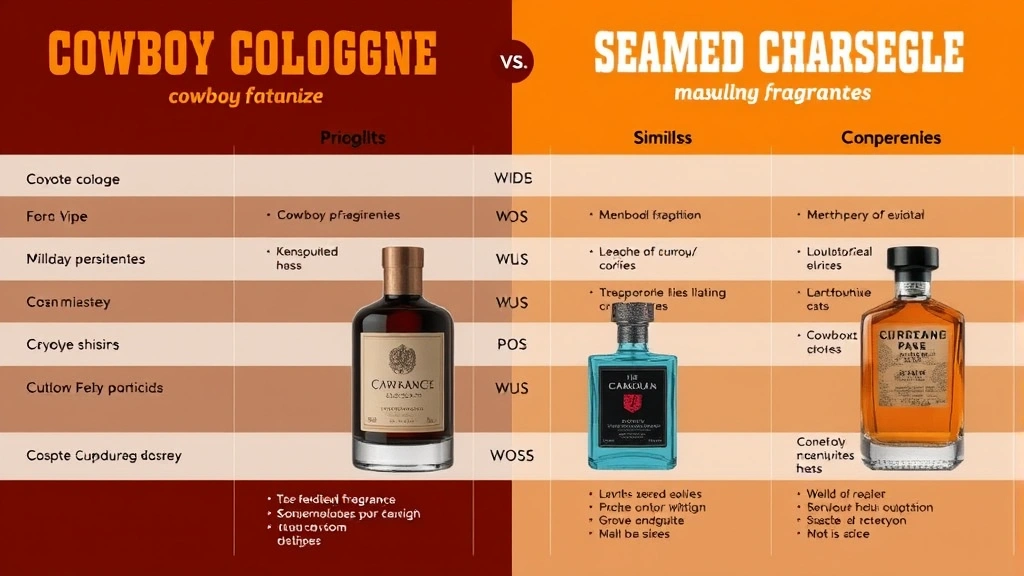 cowboy cologne - 
A side-by-side comparison chart showing cowboy cologne versus similar masculine