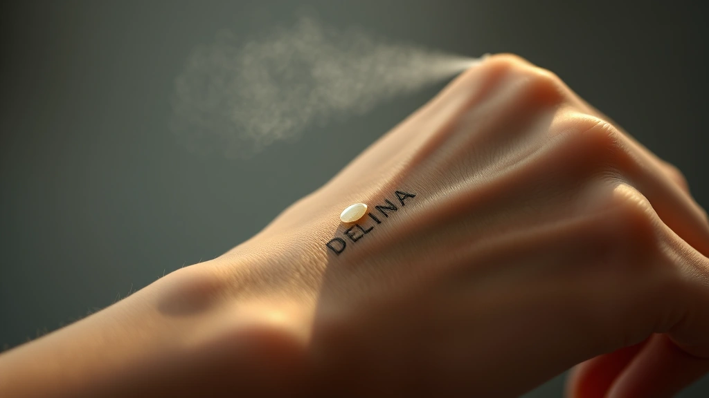 delina fragrance - 
Close-up of a woman’s wrist showing Delina fragrance applied to pulse poi