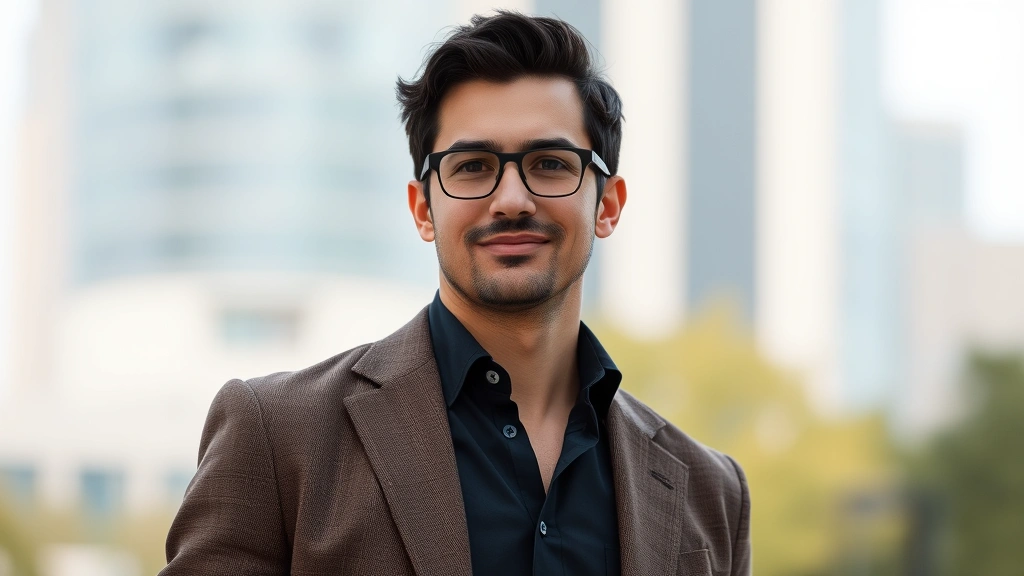 draco noir cologne -
Man in business casual outfit wearing Draco Noir, confident posture, subtle smi