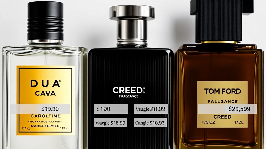 dua cologne - 
Close-up comparison grid showing dua cologne bottle next to designer fragrance 