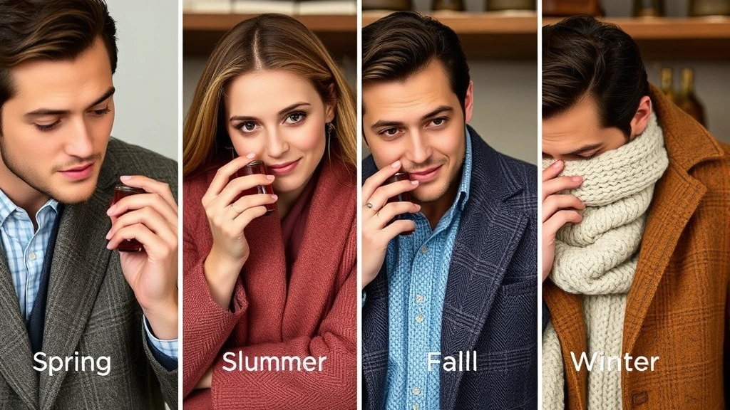 elixir cologne -
Seasonal wardrobe styling showing elixir cologne application adjustments for sp