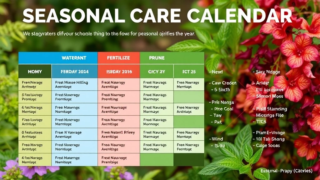 eternal fragrance daphne plant - 
Seasonal care calendar graphic showing watering schedule, fertilizing timeline,