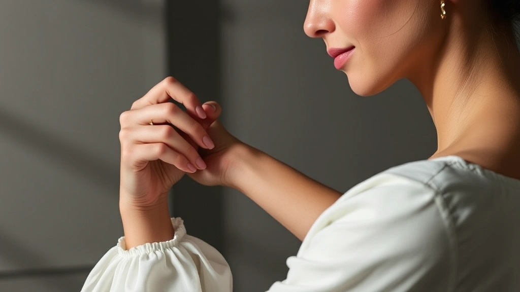 ex nihilo fragrance -
Woman applying Ex Nihilo fragrance to pulse points on wrist with elegant, minim