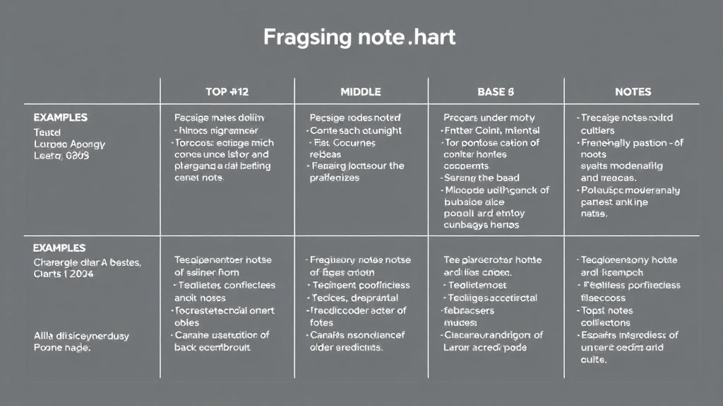 fragrance finder by notes - 
Fragrance note breakdown chart showing top, middle, and base notes with specifi