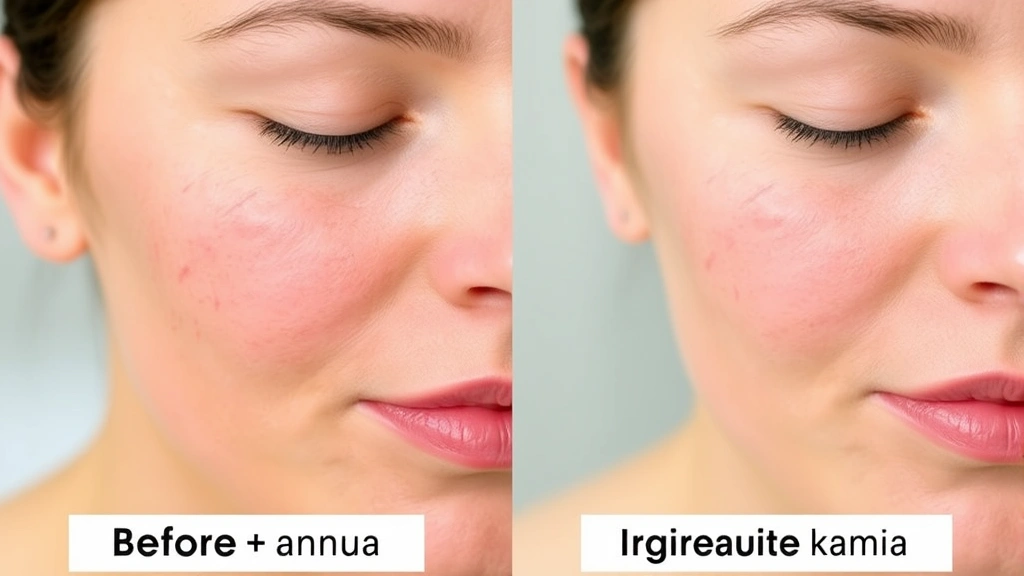 fragrance free bar soap -
Before and after skin texture comparison showing improvement after switching to